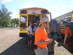 Loading up at Base Camp